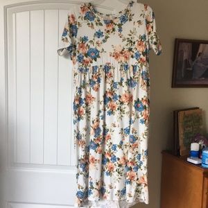 Floral pocket midi